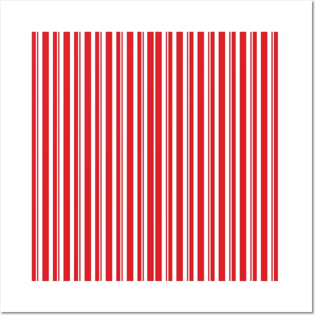 Dapper Stripes, Red Wall Art by Heyday Threads